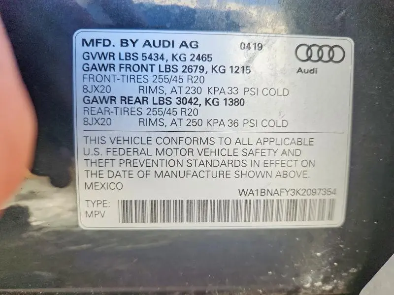 2019 AUDI Q5 PREMIUM PLUS  