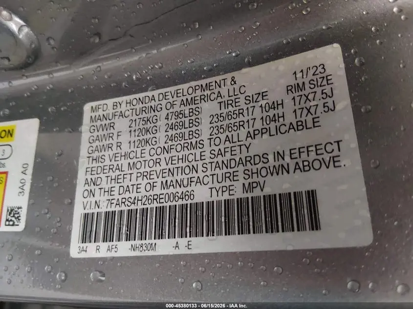 2024 HONDA CR-V LX AWD