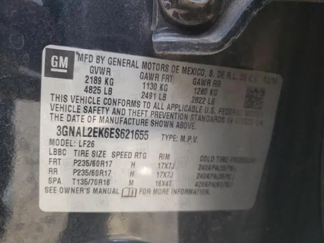 2014 CHEVROLET CAPTIVA LS  