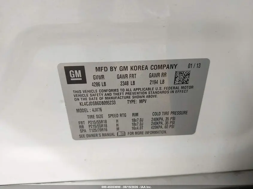 2013 BUICK ENCORE PREMIUM