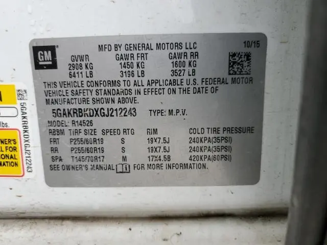 2016 BUICK ENCLAVE 