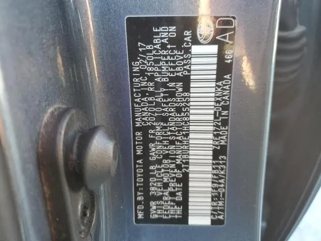 2017 TOYOTA COROLLA L  