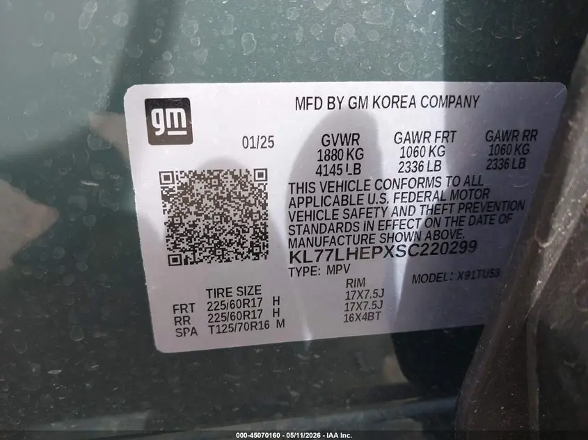 2025 CHEVROLET TRAX FWD LT