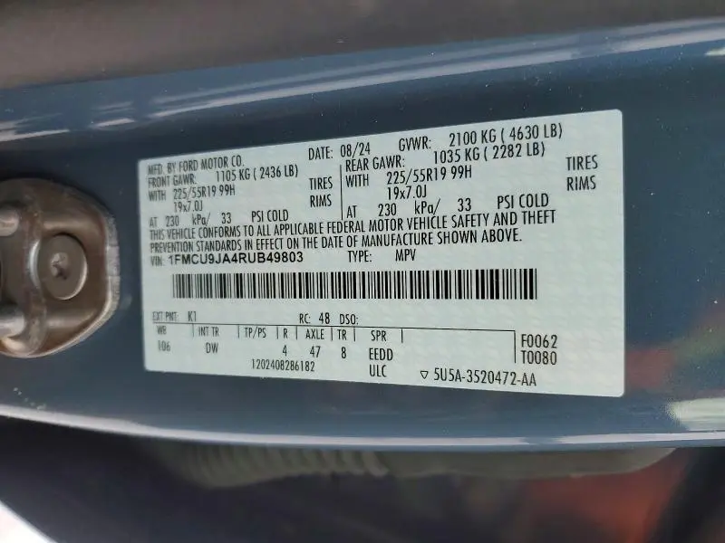 2024 FORD ESCAPE PLATINUM  