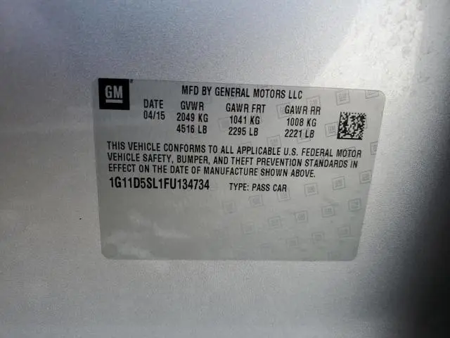 2015 CHEVROLET MALIBU 2LT  