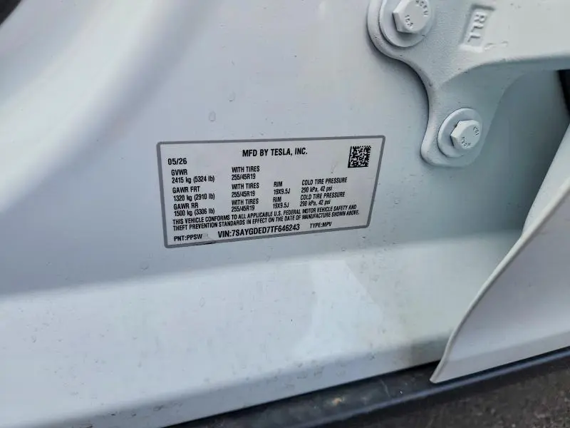 2026 TESLA MODEL Y   