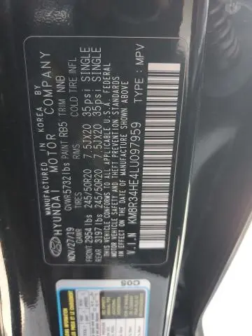 2020 HYUNDAI PALISADE SEL  