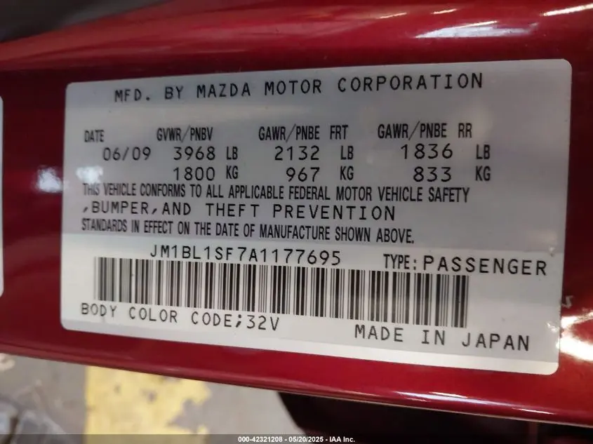 2010 MAZDA MAZDA3 I TOURING