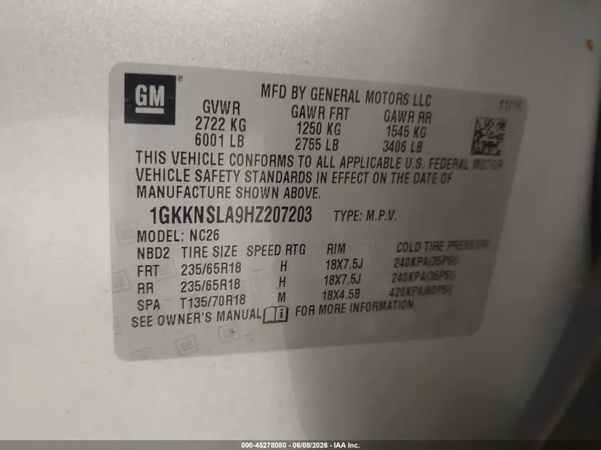 2017 GMC ACADIA SLE-2