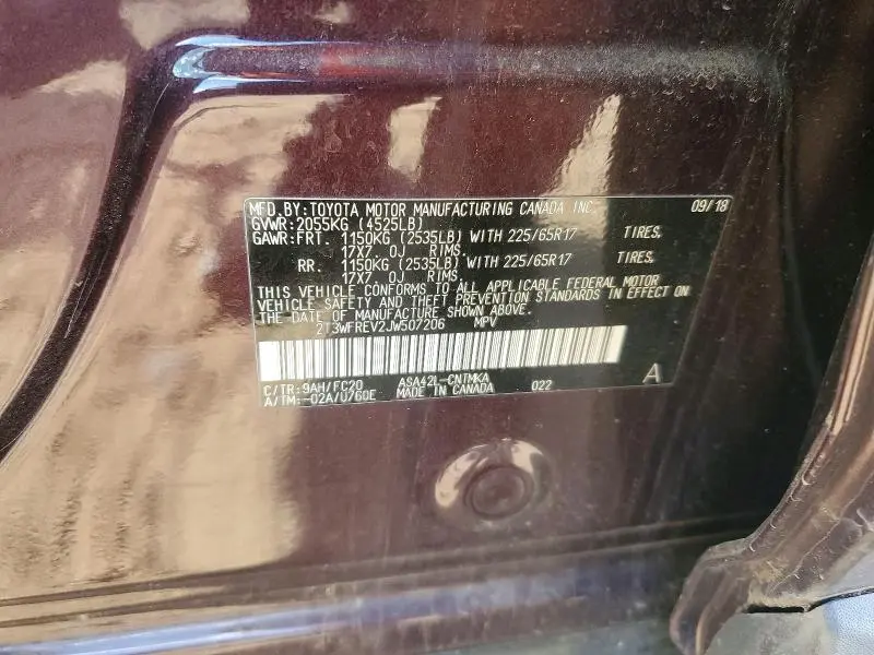 2018 TOYOTA RAV4 ADVENTURE  