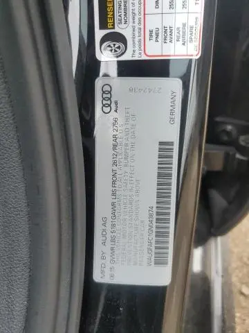 2016 AUDI A6 PREMIUM PLUS  