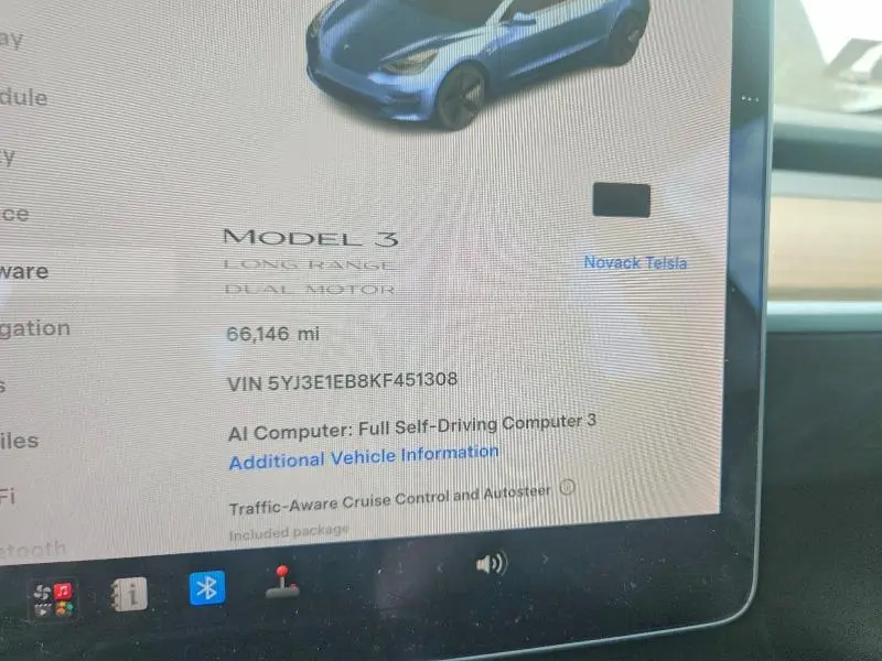 2019 TESLA MODEL 3   