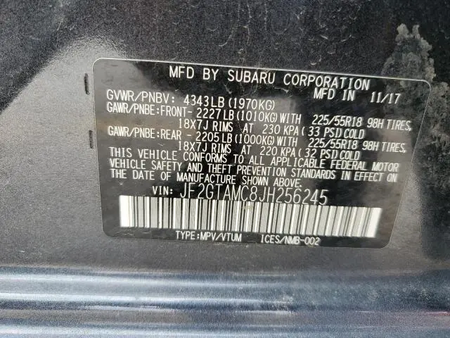 2018 SUBARU CROSSTREK LIMITED  