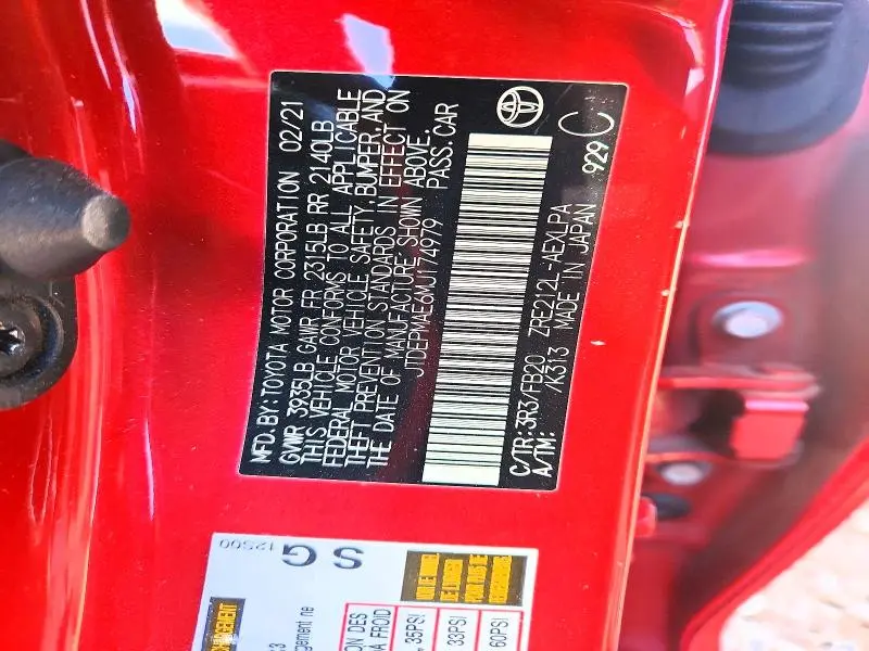 2021 TOYOTA COROLLA LE  