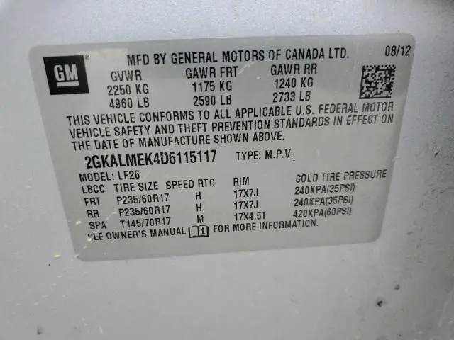 2013 GMC TERRAIN SLE  