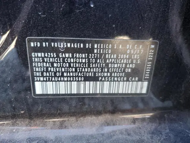 2017 VOLKSWAGEN GTI S