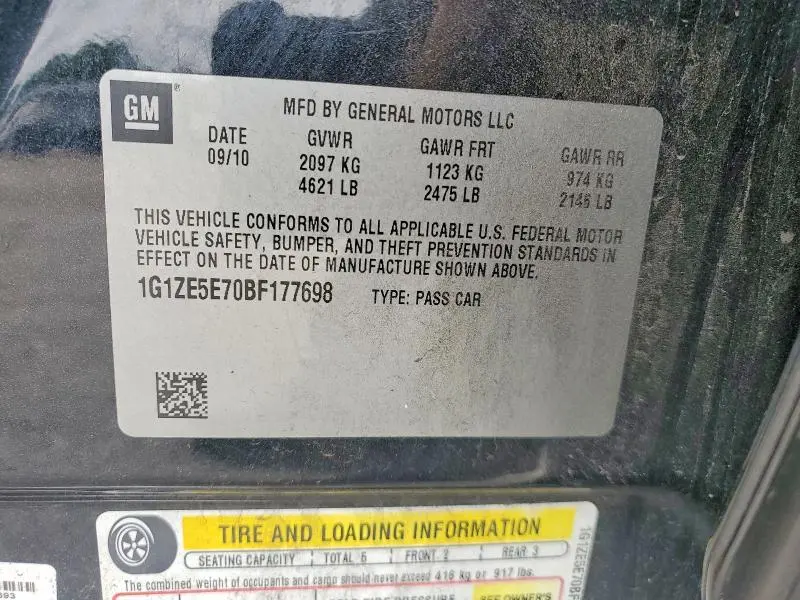 2011 CHEVROLET MALIBU LTZ  
