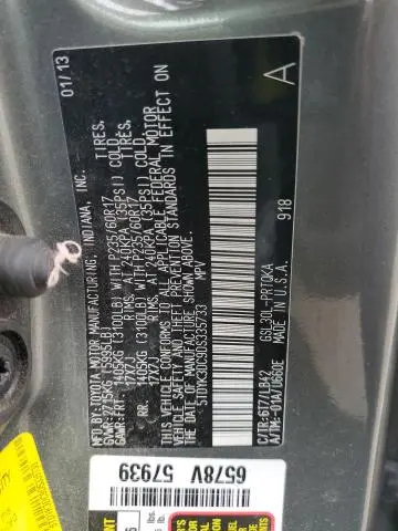 2013 TOYOTA SIENNA XLE  