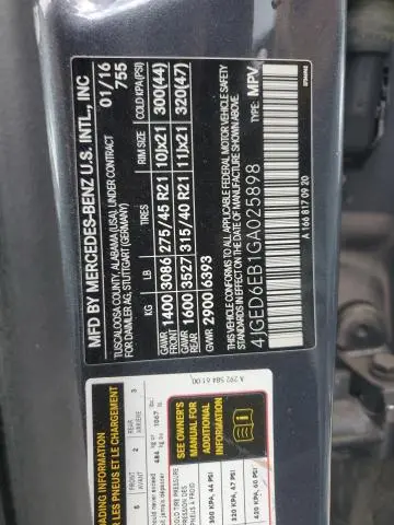 2016 MERCEDES-BENZ GLE COUPE 450 4MATIC  