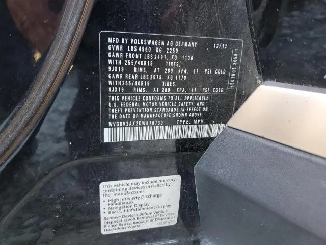 2013 VOLKSWAGEN TIGUAN S  