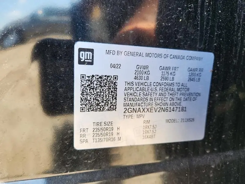2022 CHEVROLET EQUINOX PREMIER  