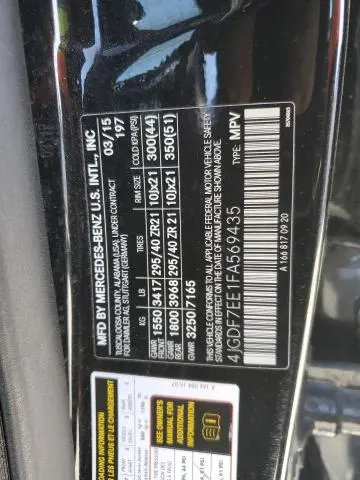 2015 MERCEDES-BENZ GL 63 AMG