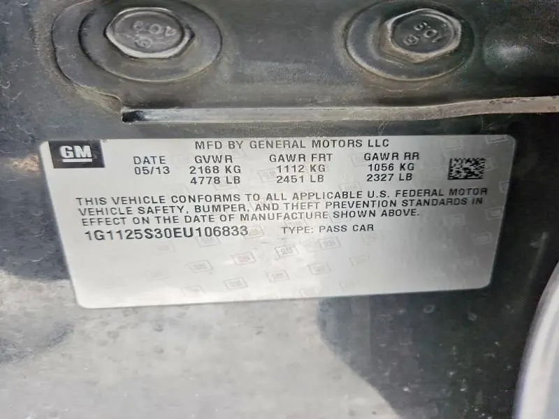 2014 CHEVROLET IMPALA LT  