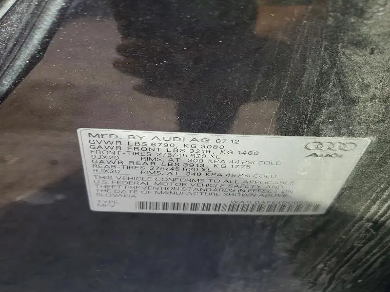 2013 AUDI Q7 PREMIUM PLUS  