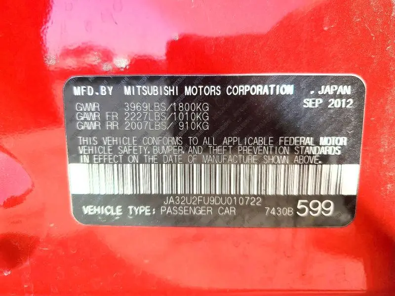 2013 MITSUBISHI LANCER ES/ES SPORT  