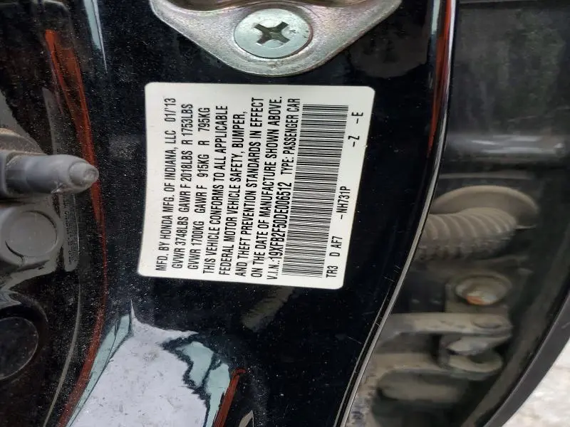 2013 HONDA CIVIC LX  