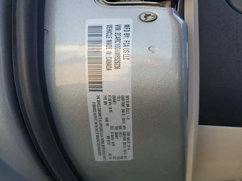 2021 CHRYSLER VOYAGER LXI  