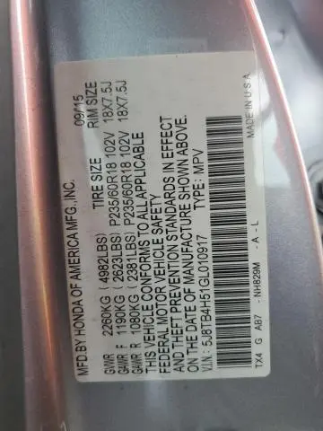 2016 ACURA RDX TECHNOLOGY  