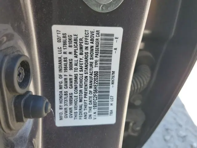 2017 HONDA CIVIC LX  