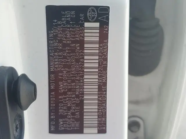 2015 TOYOTA COROLLA L  