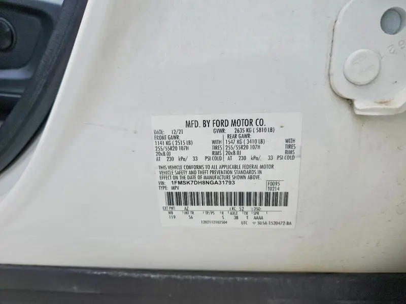 2022 FORD EXPLORER XLT  