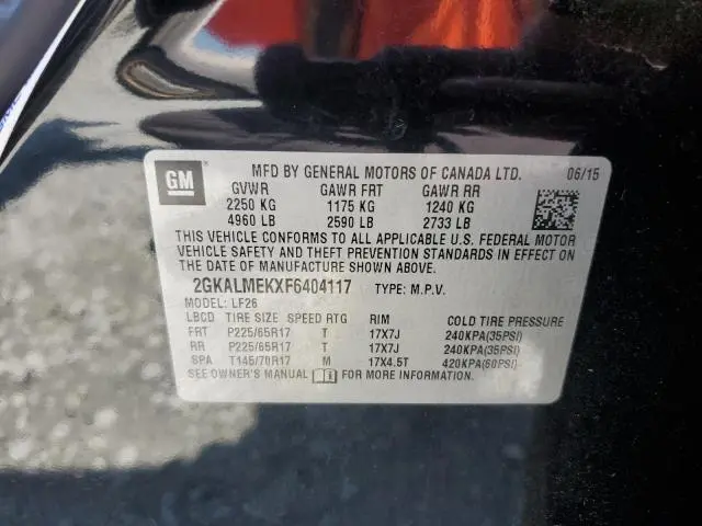 2015 GMC TERRAIN SLE  