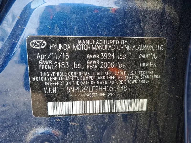 2017 HYUNDAI ELANTRA LIMITED  