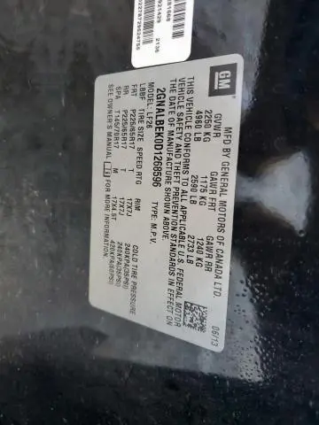 2013 CHEVROLET EQUINOX LS  