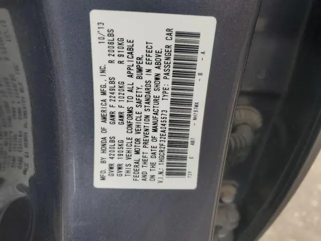 2014 HONDA ACCORD LX