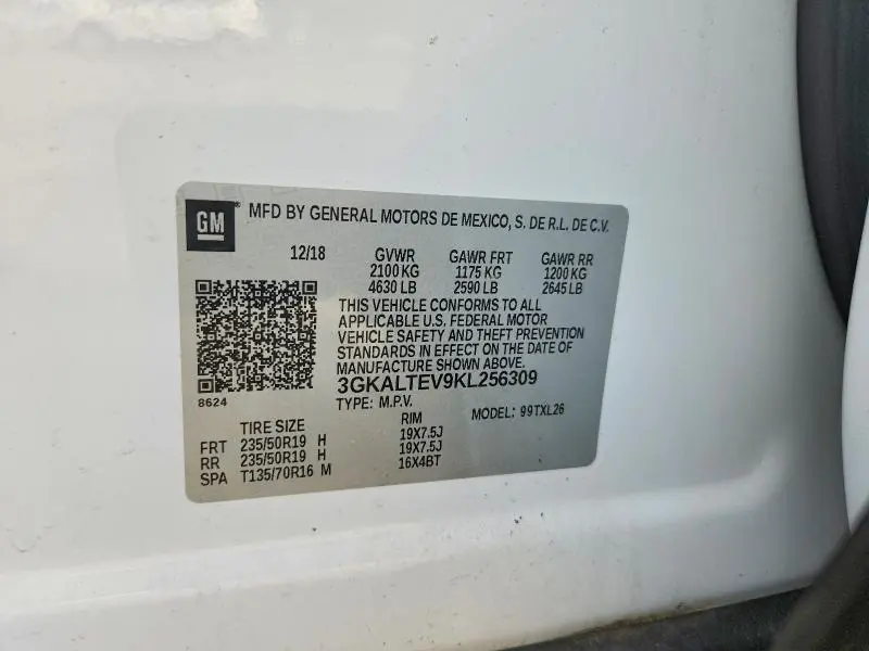 2019 GMC TERRAIN SLE  