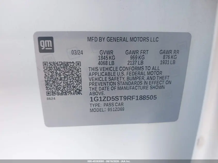 2024 CHEVROLET MALIBU FWD 1LT