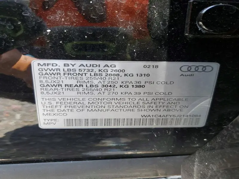 2018 AUDI SQ5 PRESTIGE  