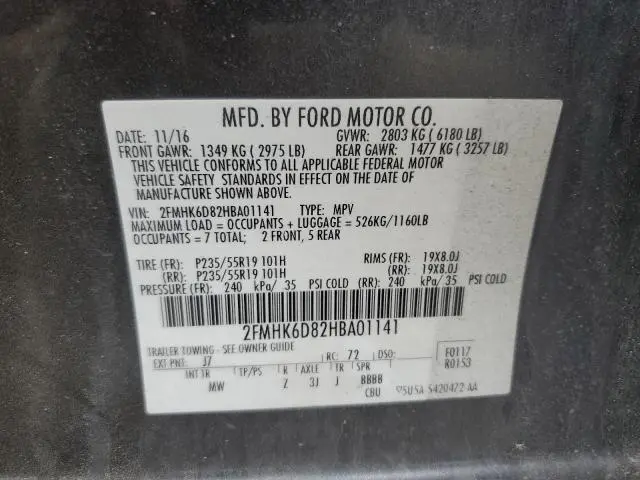 2017 FORD FLEX LIMITED  