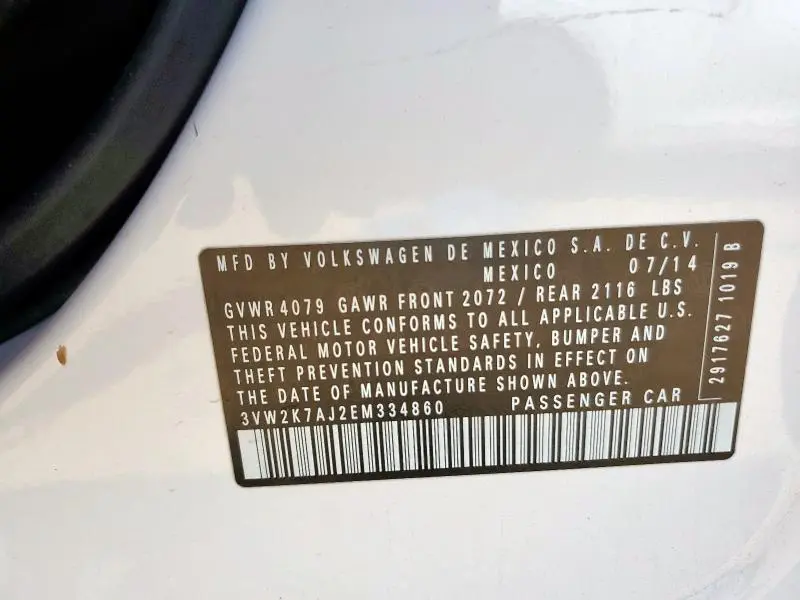 2014 VOLKSWAGEN JETTA BASE  