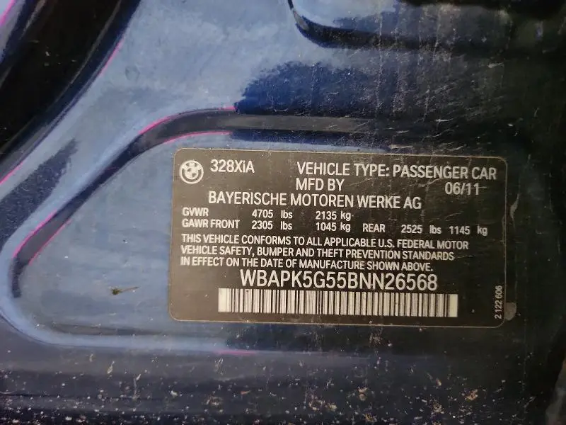 2011 BMW 328 XI SULEV  