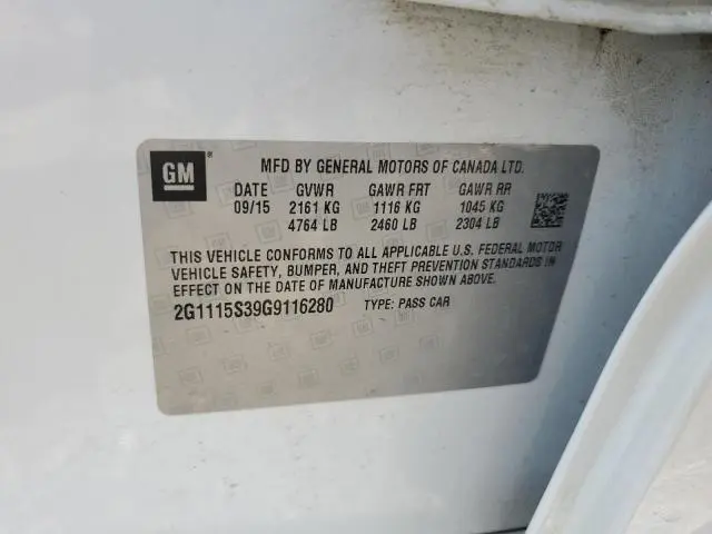 2016 CHEVROLET IMPALA LT