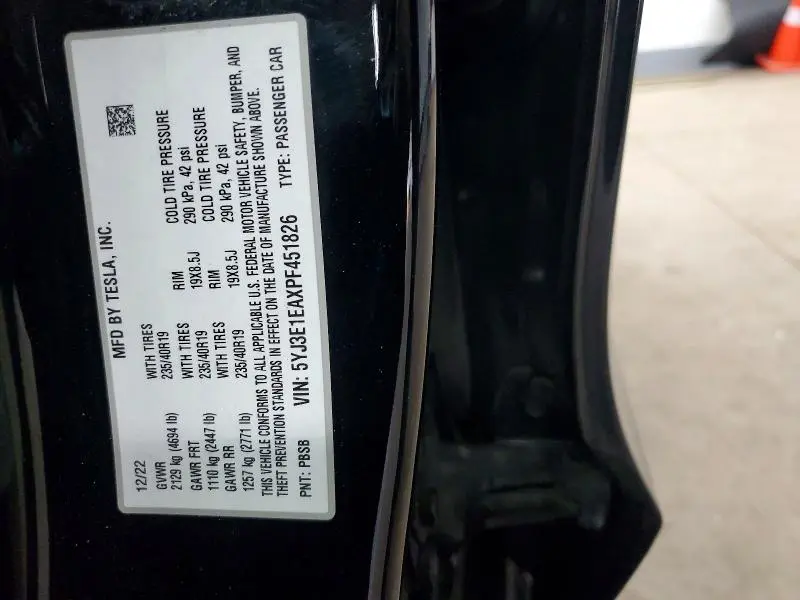 2023 TESLA MODEL 3   