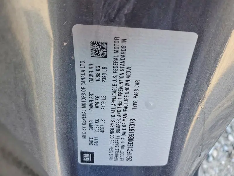 2011 CHEVROLET CAMARO LT  