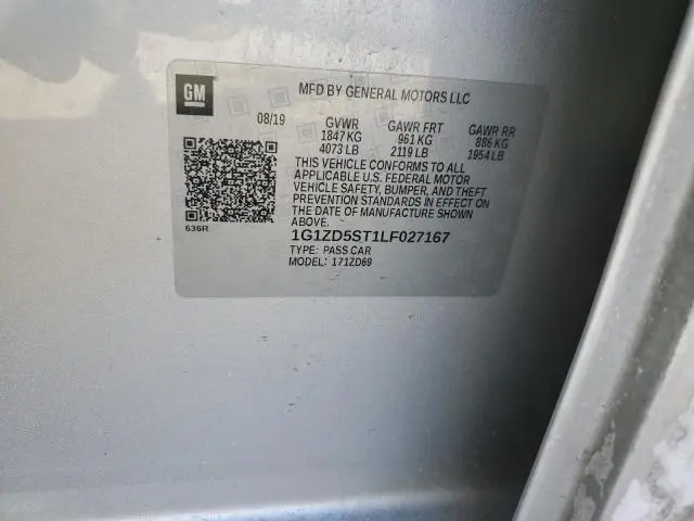 2020 CHEVROLET MALIBU LT