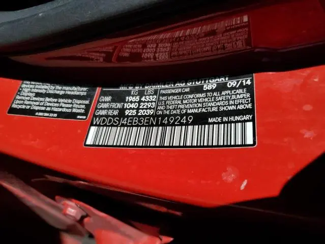 2014 MERCEDES-BENZ CLA 250  